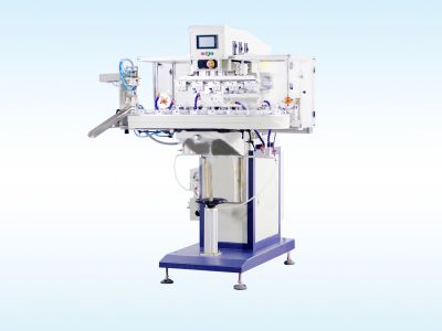 SPCC-856D Five-color Turntable Oil Cup Machine (with Cleaning Device)
