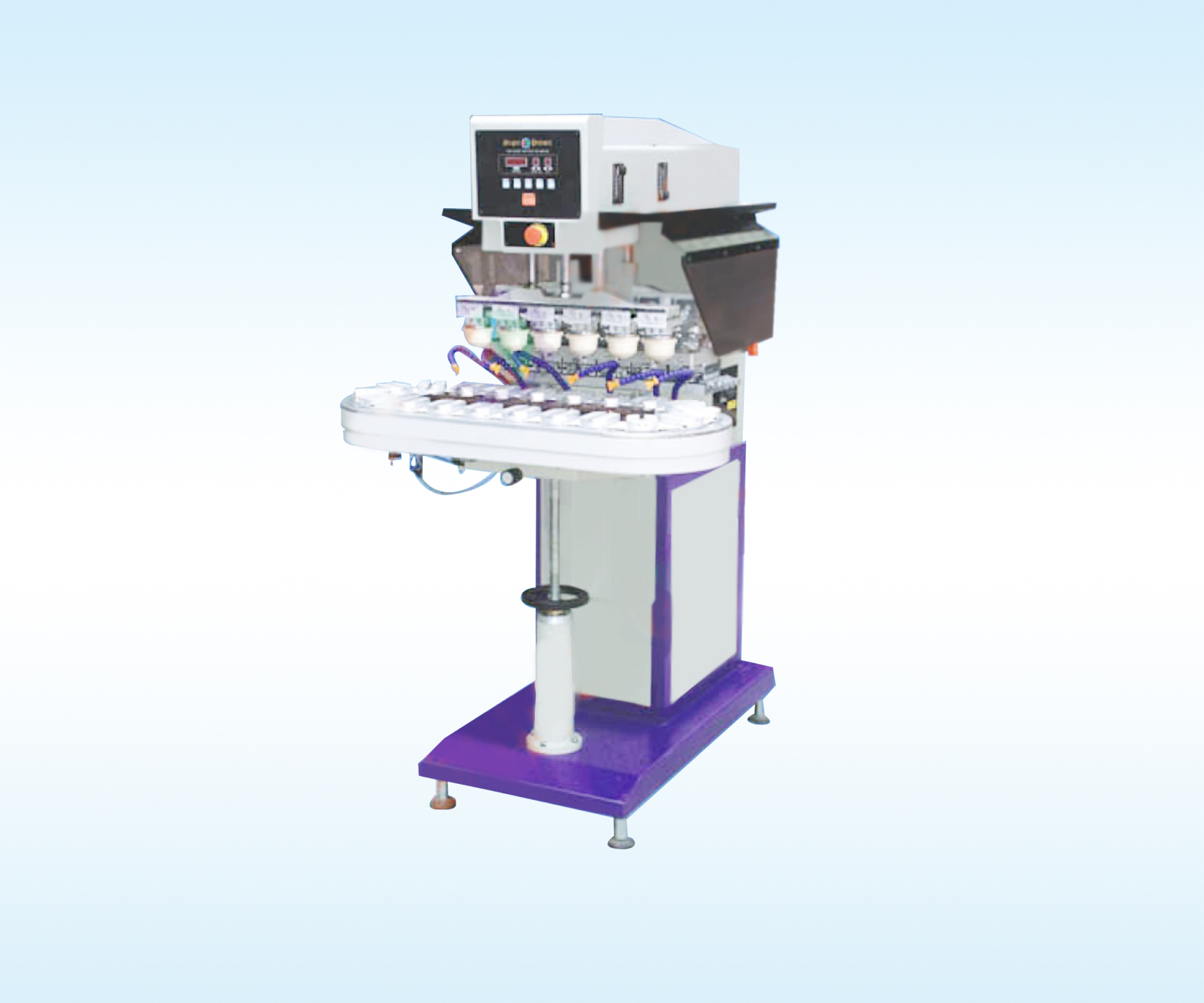 SPC-868D Pneumatic Conveyor Belt Six-color Oil Cup Printer