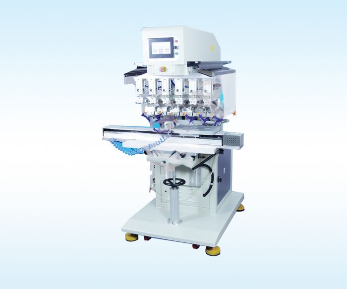 六色移印機 SPSFC-8610SDQ1 獨立印頭二軸伺服PLC控制器六色移印機