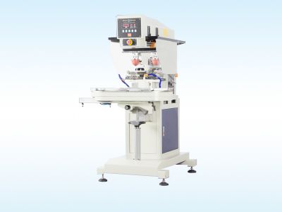SPC-826D 氣動輸送帶雙色油盅移印機